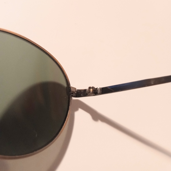 Vintage RANDOLPH ENGINEERING USA 23K  Gold  Plated Round Sunglasses - Picture 6 of 8